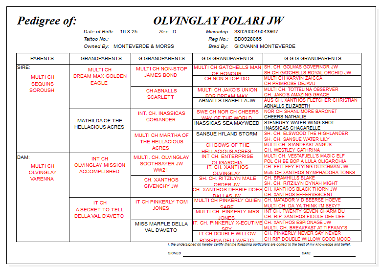 Pol pedigree